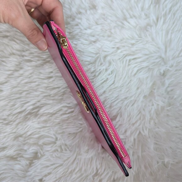 Cute Bowknot PU Leather Wallet – Rose Pink | Long Zipper Clutch with Card Holder - Picture 6 of 9